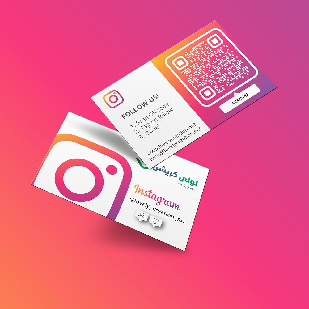 Viral Instagram Card with QR Code