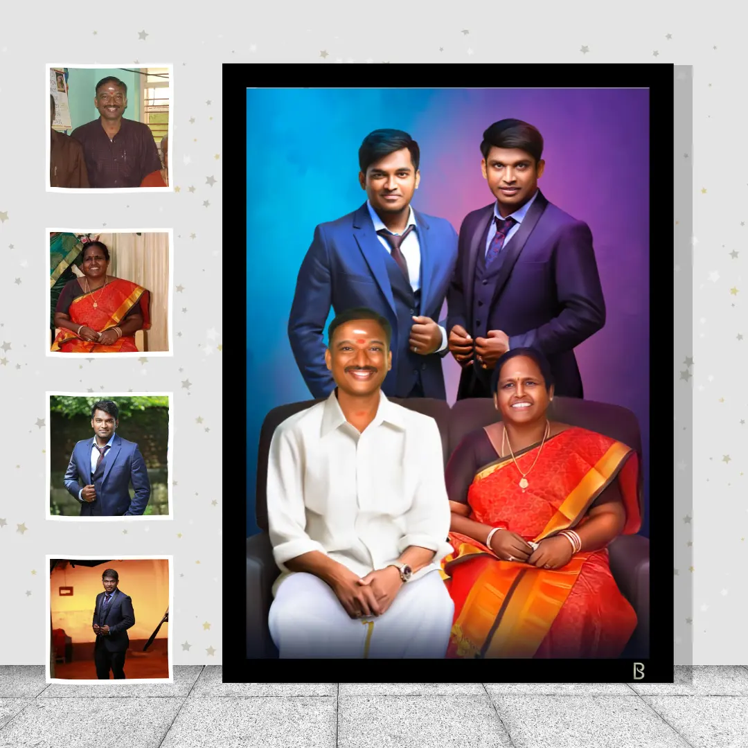 Restoration (Old image into New image / Merging) (8"X12")